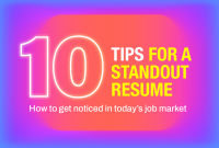 Tips For Writing A Standout Resume